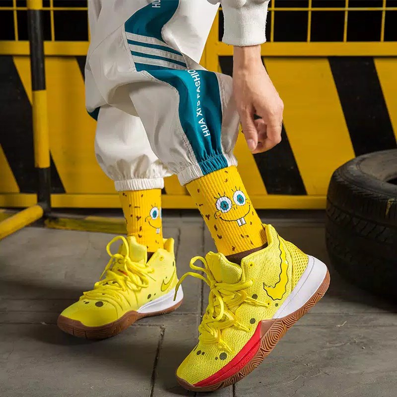 KAOS KAKI PANJANG REMAJA DEWASA CEWEK LAKI MOTIF SPONGEBOB HIGH QUALITY SOCK