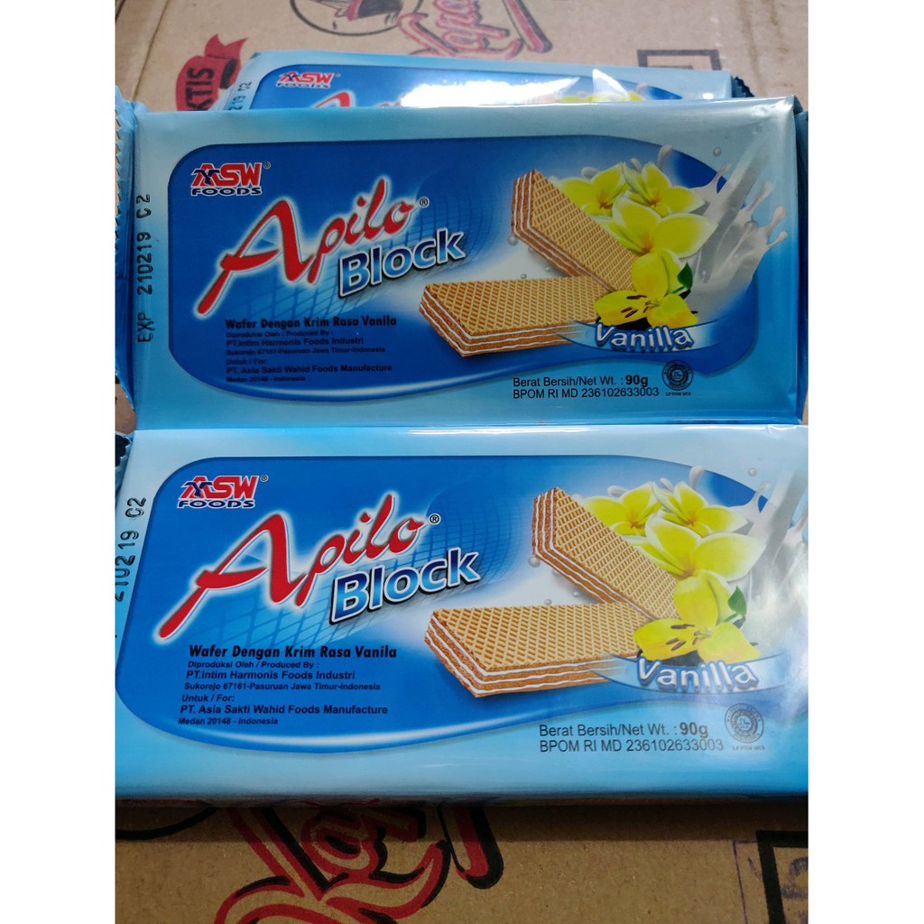 

Ready Stok Wafer Cream Vanilla Apilo 90g Diskon