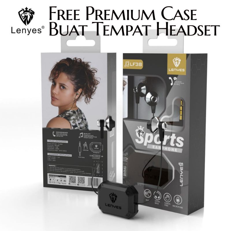 Handsfree Lenyes LF38 Besi Hifi Stereo Earphone Extra Bass