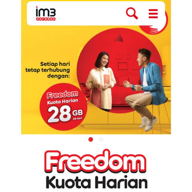 Indosat Oreddo Freedom Internet Kuota Harian