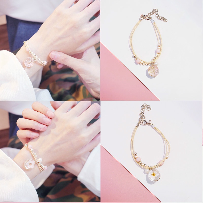 Women Fashion Bracelets Fantasy Simple Cute Bangle Female Floral Bracelets