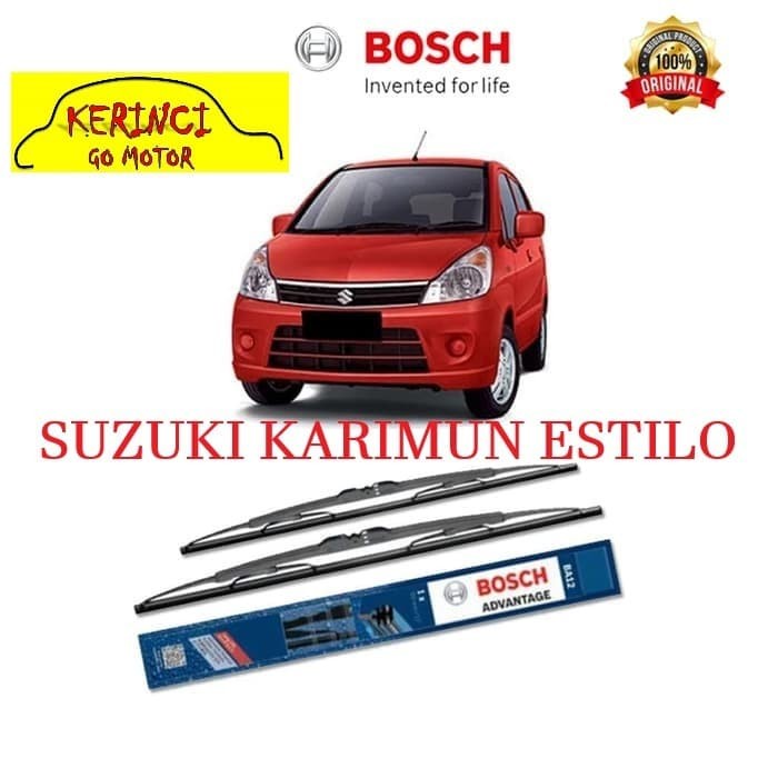 WIPER SUZUKI KARIMUN ESTILO BOSCH ADVANTAGE 21&quot; &amp; 12&quot; SEPASANG WIPER