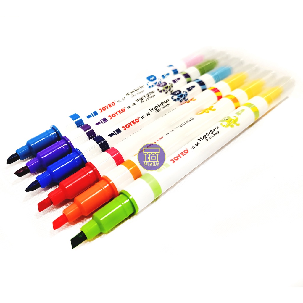 

Ay00! JOYKO - Penanda Tulisan Highlighter HL-68 isi 6 Warna - Set