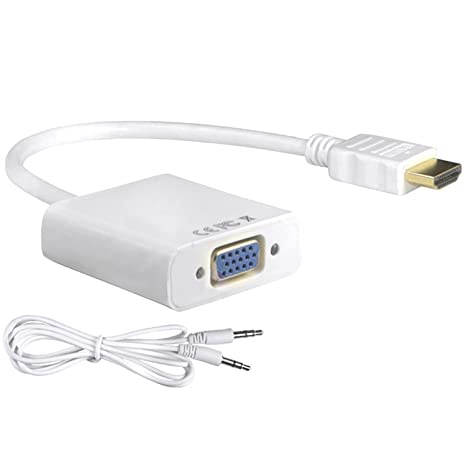 HSVA | Converter Hdtv Standart M To Vga F Centroo Audio (Black / White)