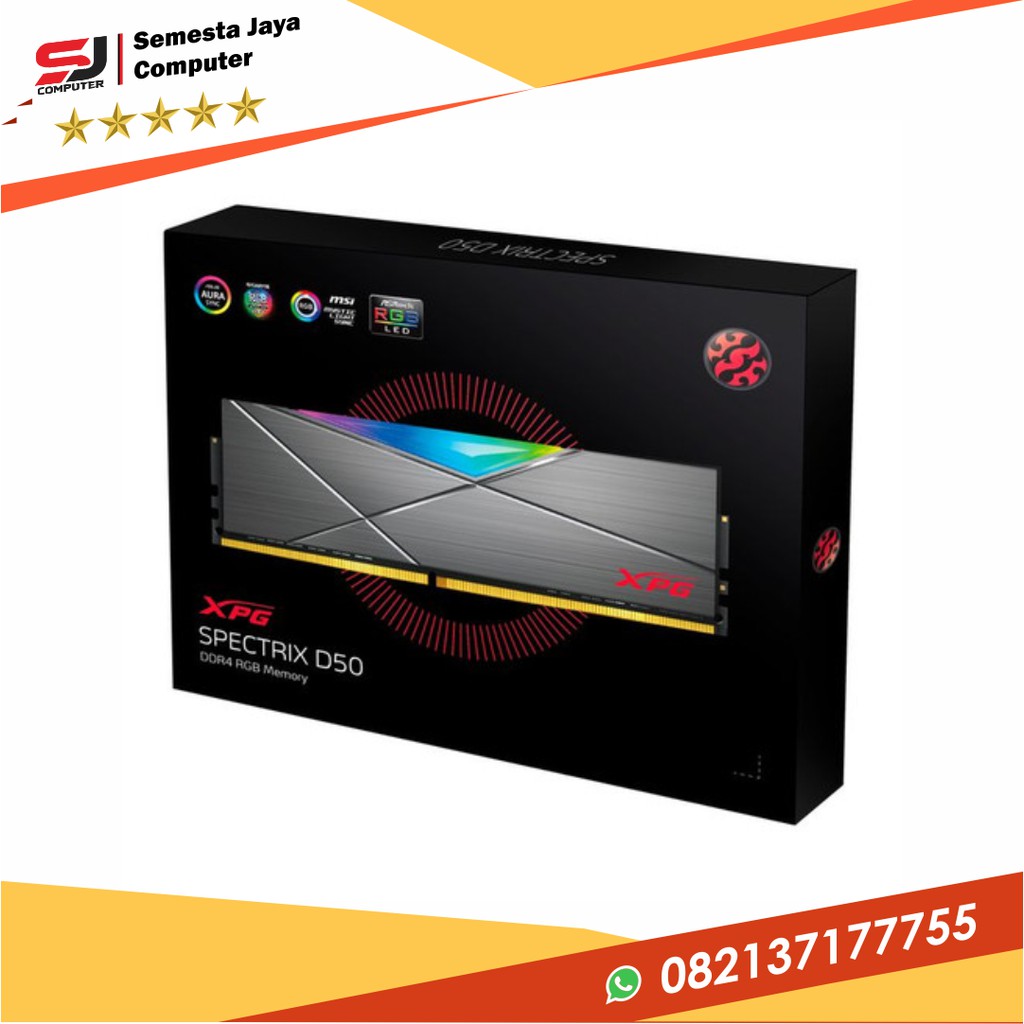 ADATA DDR4 XPG SPECTRIX D50 PC24000 3000MHz 8GB (1X8GB) Single