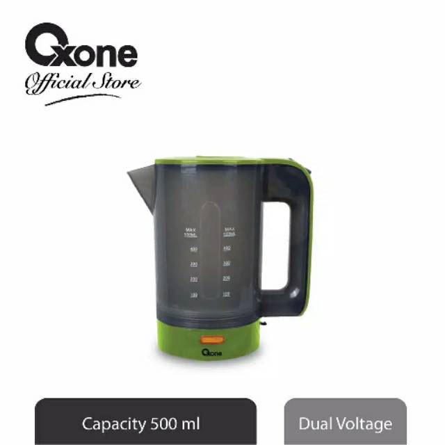 Kettle listrik travel OXONE OX 846 - teko listrik 110-220v - free 2 cangkir