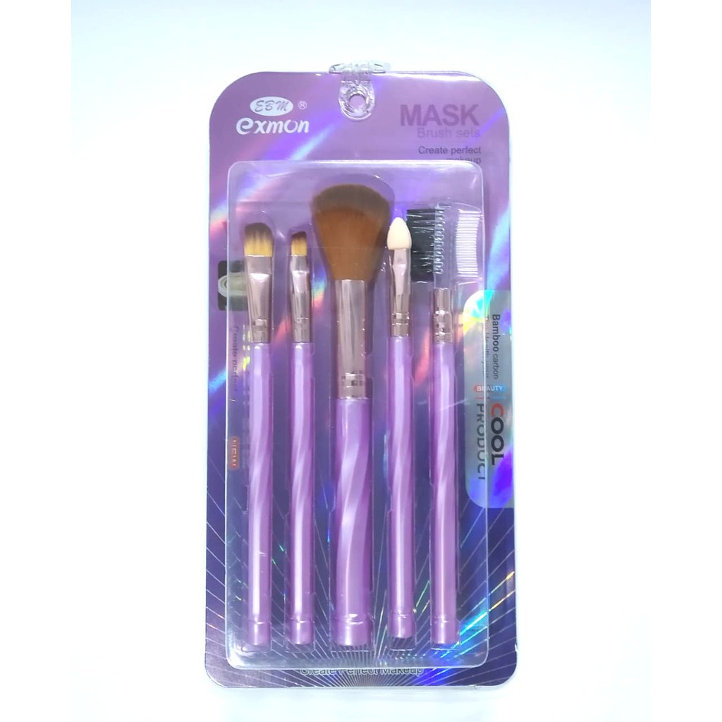 Set Kuas Make Up 5 in 1 packing mika M743