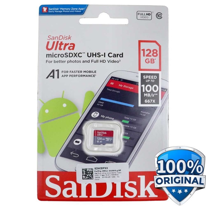 MicroSD Memory Card Class 10 A1 100MBs 16GB 32GB 64GB 128GB 200GB