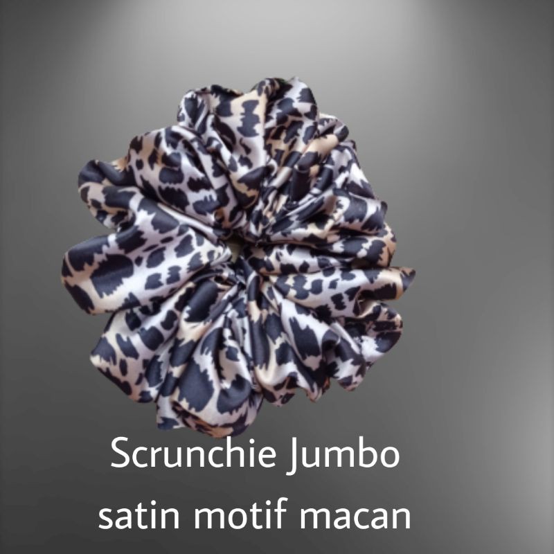 Scrunchie Scrunchies  Cepol Hijab Jumbo  Konde Hijab  Ikat Rambut Jumbo Bahan Diamond Crepe Bisa Pilih Warna