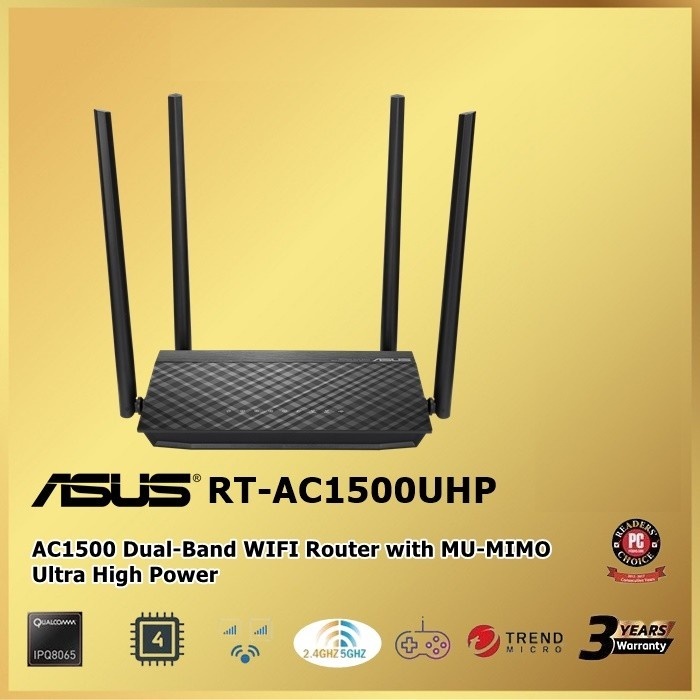 ASUS RT-AC1500UHP AC1500 Dual Band WiFi Router AC1500UHP AC1500 UHP