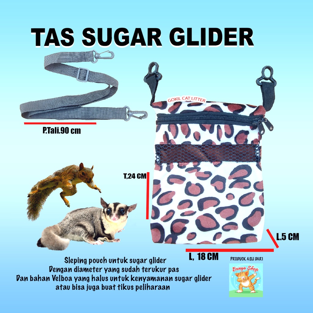 SLEEPING POUCH-TAS SUGAR GLIDER-TOTOL