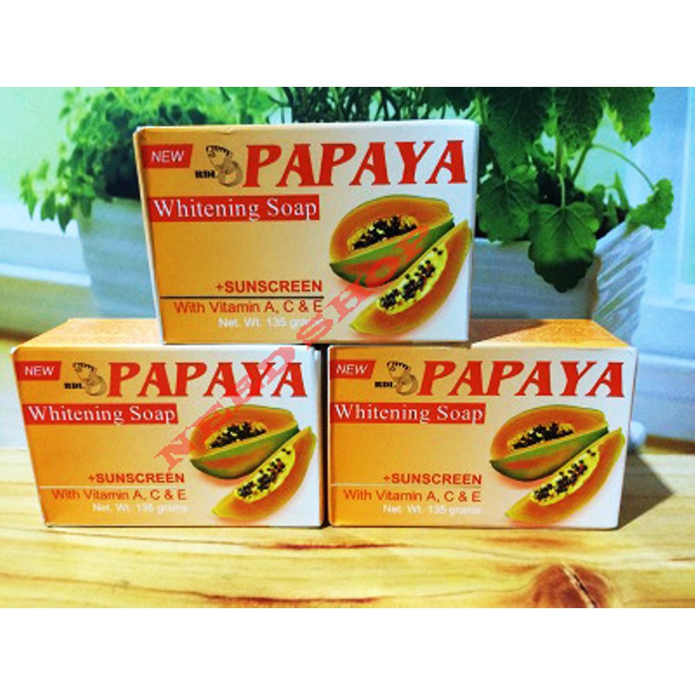 Sabun PAPAYA Besar kemasan baru/ PAPAYA Whitening Soap 135 gram