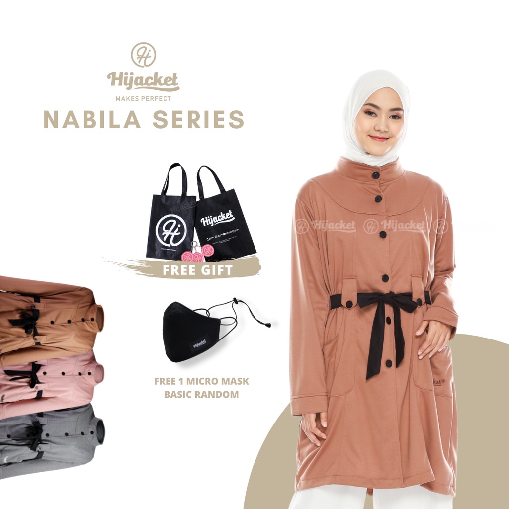 ✅TERBARU✅ Hijacket Original NABILA and KIDS Series Jacket Hijaber Jaket Wanita Muslimah Hijaket Jaket Hijab Hijaber Tebal Hangat Premium Jaket Musim Dingin