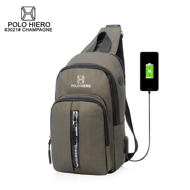 ORIGINAL POLO HIERO 63021 Tas Pria Tas Selempang Pria Tas waistbag pria Tas polo hiero Tas original