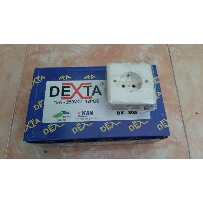 Stop Kontak Arde IB Inbow Colokan 1 Lubang DEXTA DX-805