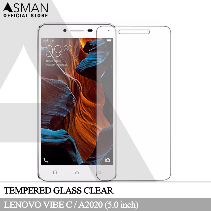 Tempered Glass Lenovo Vibe C / A2020 (5.5&quot;) | Anti Gores Pelindung Layar Kaca - Bening