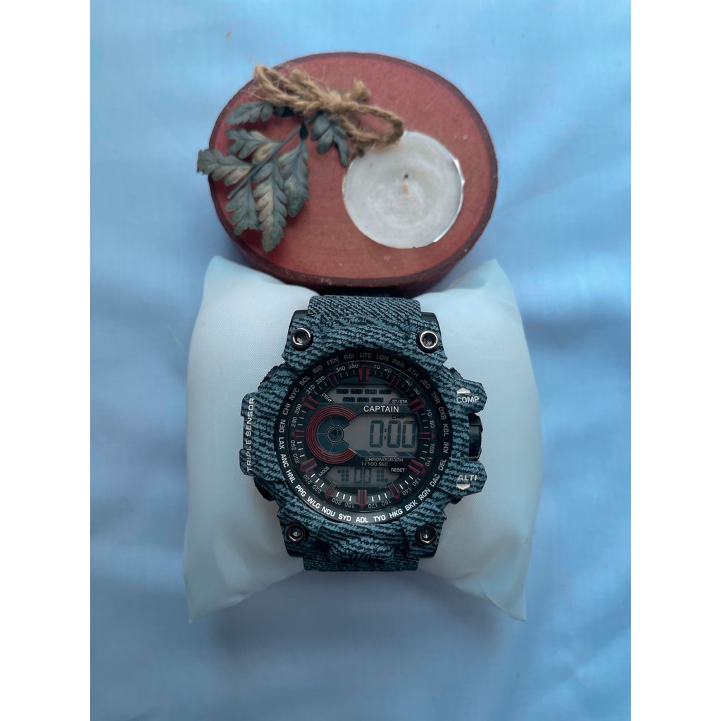 Jam Tangan CAPTAIN original gratis gelang dan kalung (dhon store)