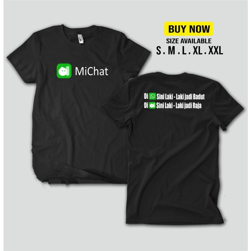 Kaos MICHAT CUSTOM KATA