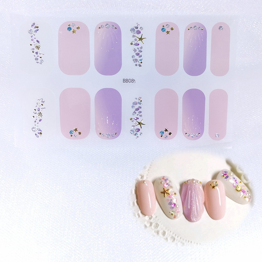 Bb071-090 Stiker Kuku 3d Motif Mutiara / Berlian Imitasi Untuk Nail Art / Manicure Diy