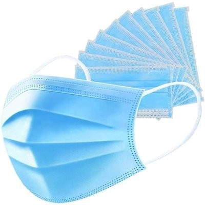 Masker 3 Ply 3Ply isi 50 disposable Surgical mask Masker Bedah Earloop tali tidak mudah putus