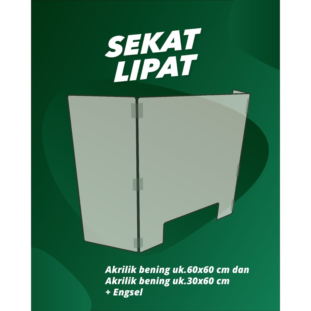 Sekat Akrilik/Barrier/Jinjing/Portable