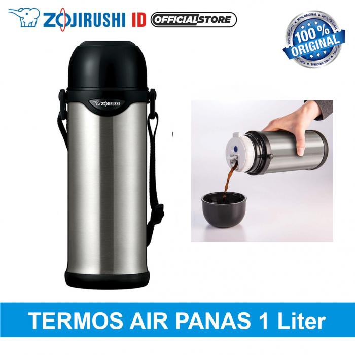 Zojirushi SJ-TG10 XA Vacuum Bottle Termos Air Panas - 1 Liter [Stainless]