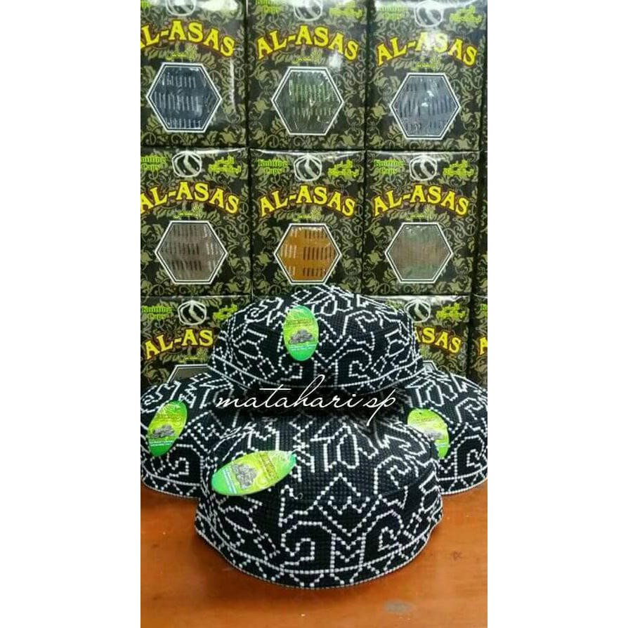 Super Sale  peci Pakistan / peci rajut Pakistan / peci pakistan higy quality - Hitam Terbaru