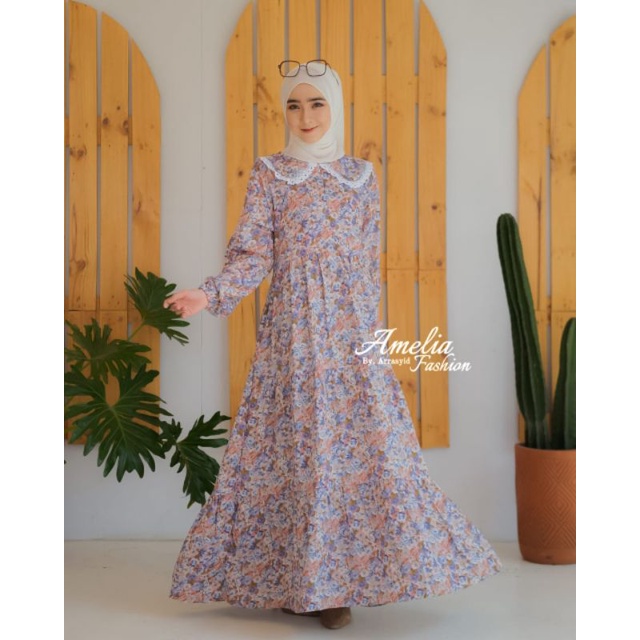 Gamis Cantik Amelia Fashion by Arrasyid