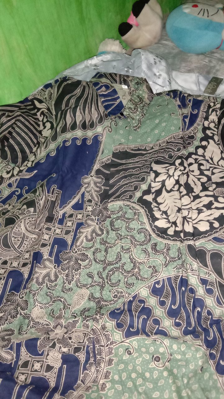 Maura Couple - Sania Ruffle Batik Couple Ori Ndoro Jowi Termurah Shopee - Modern Batik Couple