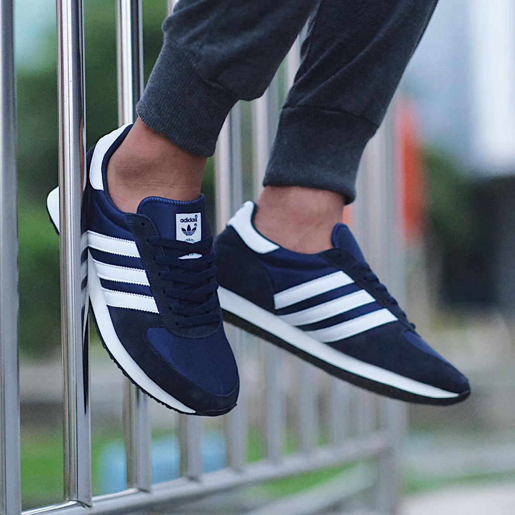 Sepatu ADIDAS ZX RACER NAVY WHITE