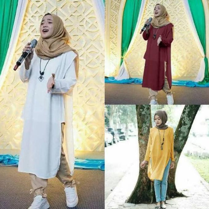 Pengiriman Cepat dan tepat blouse muslim murah,,> nissa sabyan tunik terbaru BARANG BAGUS