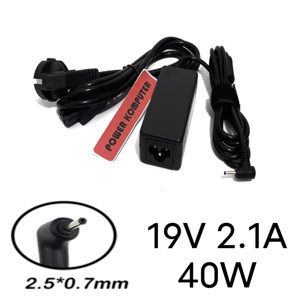 Adapter Charger Asus 1015 x101 1025 1215 1215P - Charger ASUS 19V 2.1A 40W - 2507