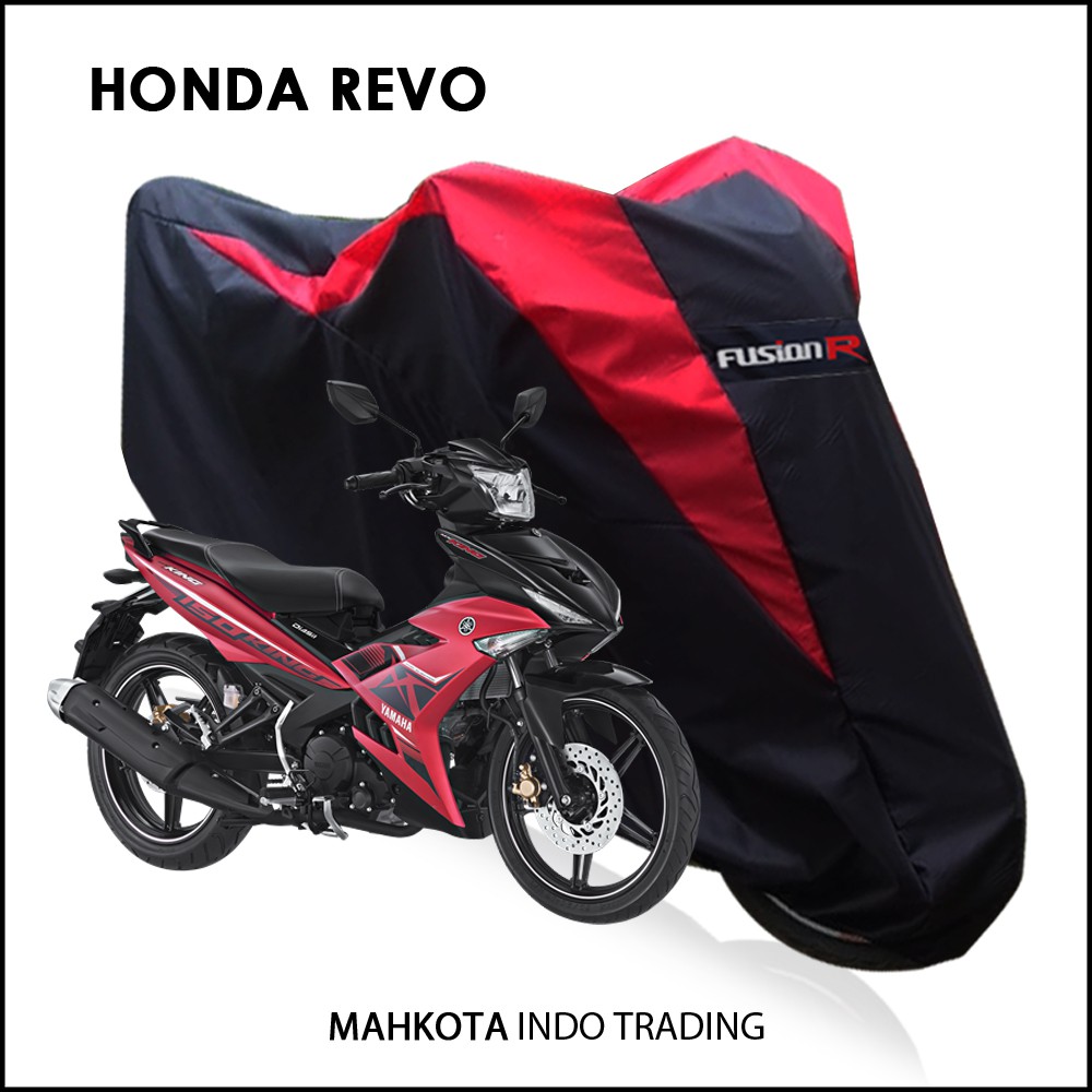 Sarung Motor Warna HONDA REVO Waterproof / Penutup Motor Warna REVO / Cover Motor Merek FUSION R