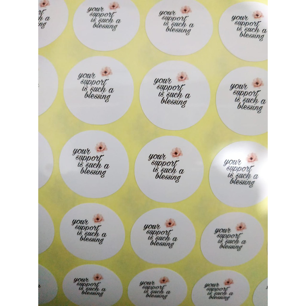 

(1 HARI JADI) CETAK STICKER PACKAGING BULAT ATAU PERSEGI STICKER SEGEL LABEL MAKANAN SEAL BOX