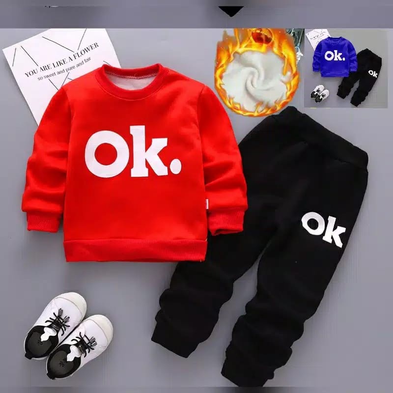 BO - SETELAN SWEATER OK / FASHION ANAK LENGAN PANJANG /SETELAN