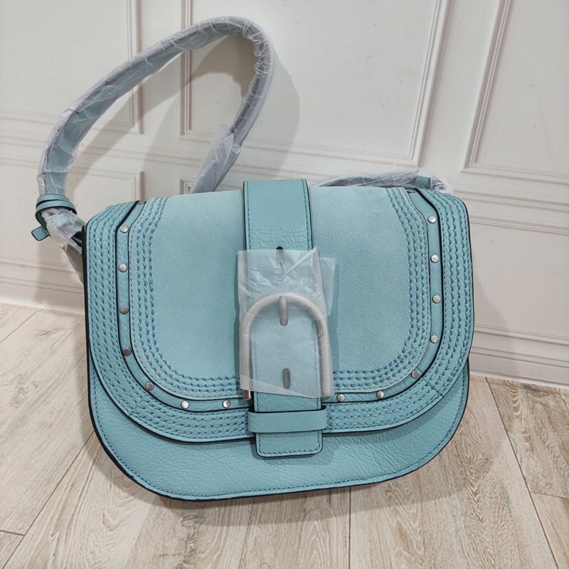 Tas Fossill willey saddle turqouise tas kulit tas wanita tas original