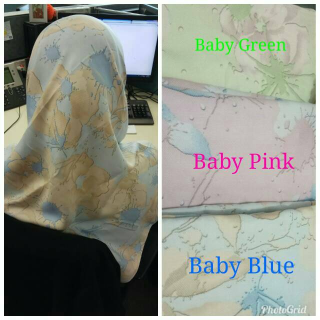 Jilbab Segiempat Almira Abstrak / Jilbab Segiempat Motif / Hijab Segiempat