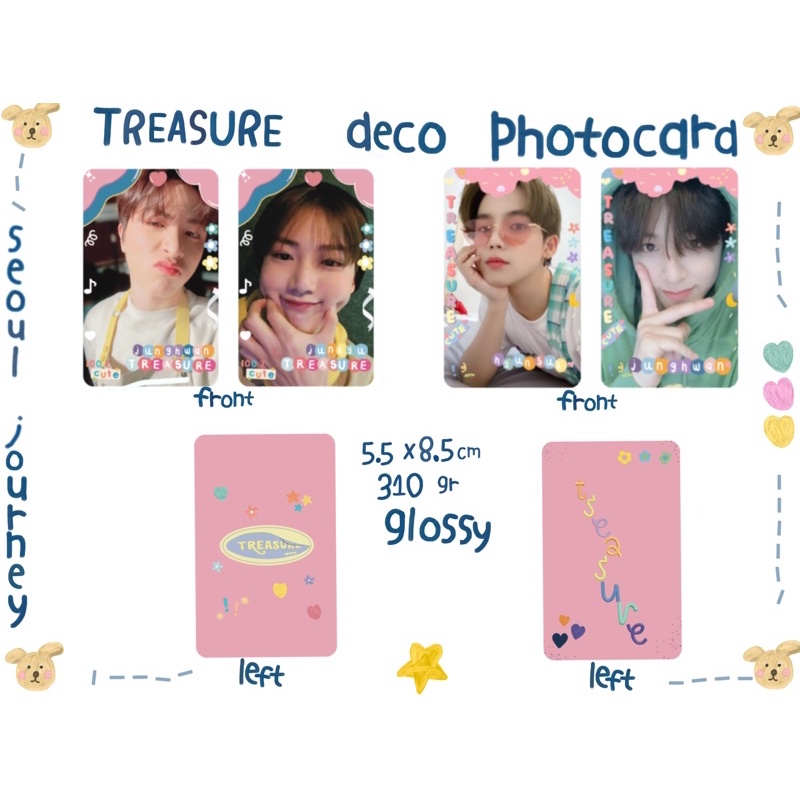 [READY] TREASURE Deco Photocard Unofficial PC Deco