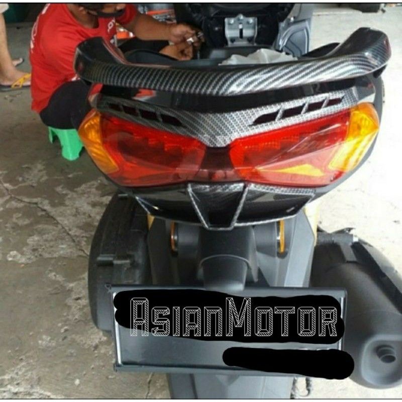 Ductail Nmax 2020 Nemo | NEMO Ductail Nmax carbon hitam glossy hitam doff