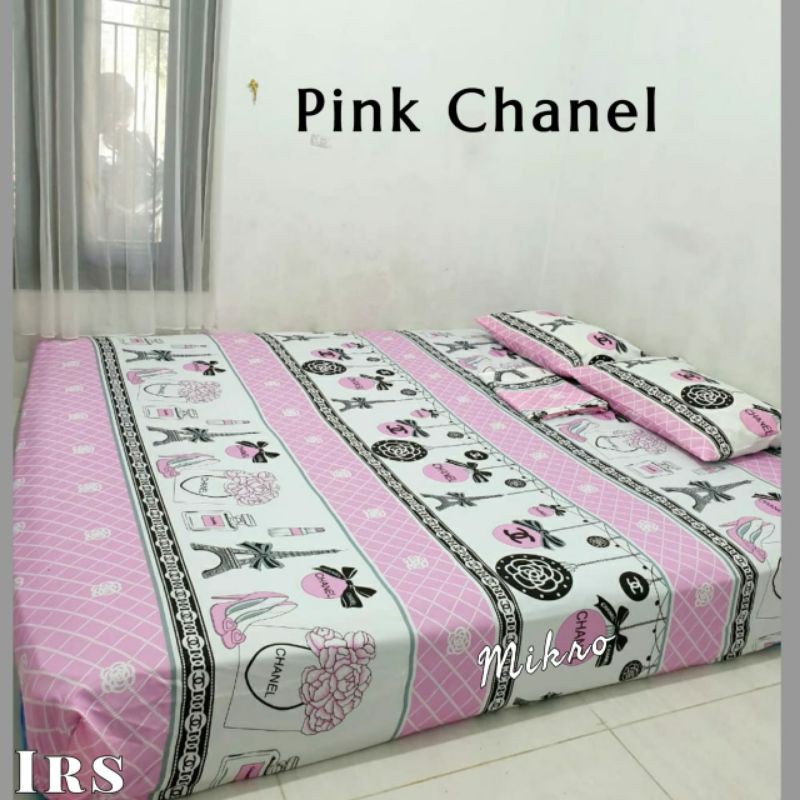 Sprei homemade pink chanel