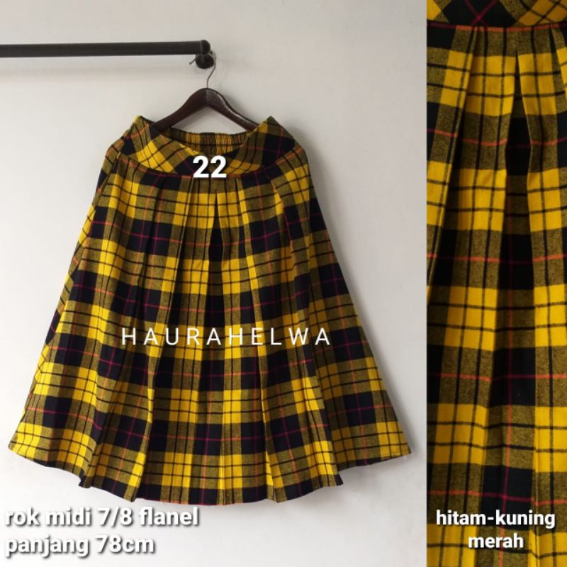 ROK FLANEL IMPORT MIDI 7/8 TARTAN HAURAHELWA-22