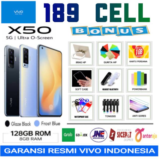 VIVO X50 RAM 8/128 GB GARANSI RESMI VIVO INDONESIA