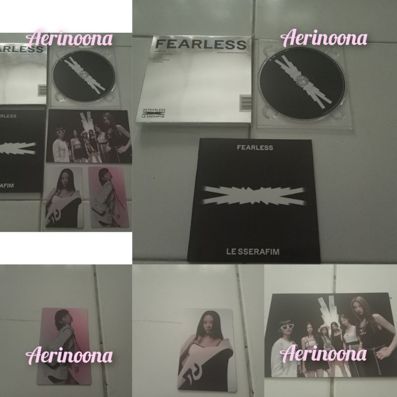 [READY STOK UNSEALED] LE SSERAFIM - 1st Mini Album [FEARLESS] (Monochrome Bouquet Ver.)