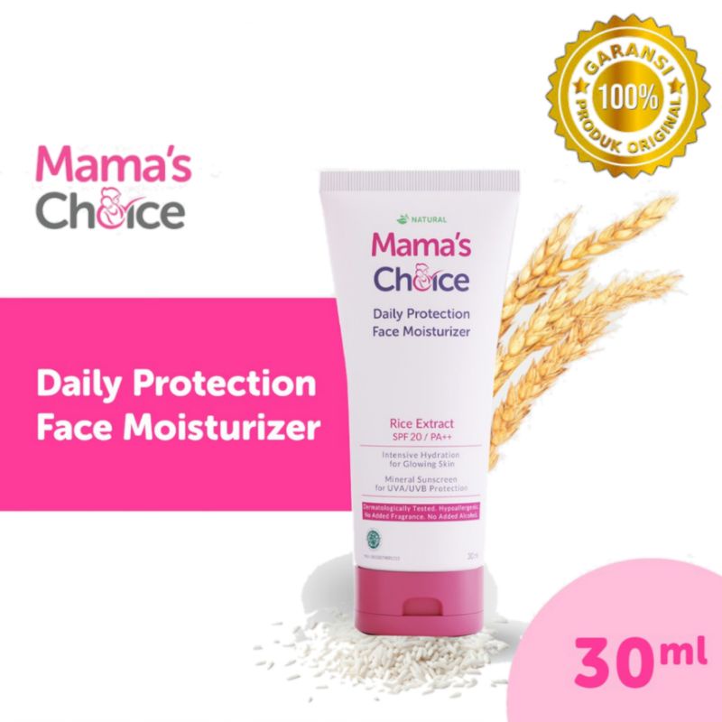 Mama's Choice Daily Protection Face Moisturizer SPF 20 PA++ 30 ml - Pelembab Wajah Ibu