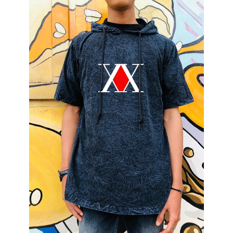 Tshirt Hoodie Washed Hunter x Hunter Anime Manga HXH Premium Unisex