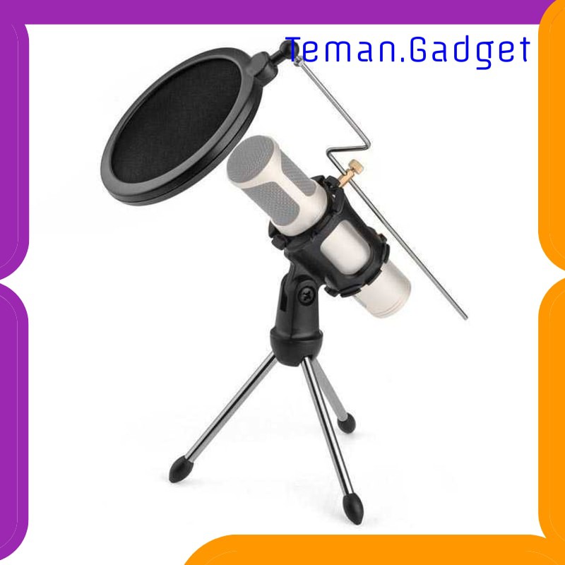 TG-BD080 Zeepin Mini Tripod Stand Mikrofon Universal dengan Pop Filter - PS-05