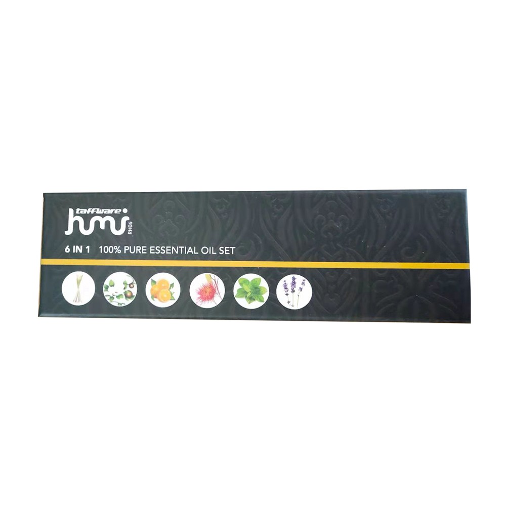 Taffware HUMI Set Pure Essential Fragrance Oils Minyak Aromatherapy Diffusers 10ml 6PCS - RH-06