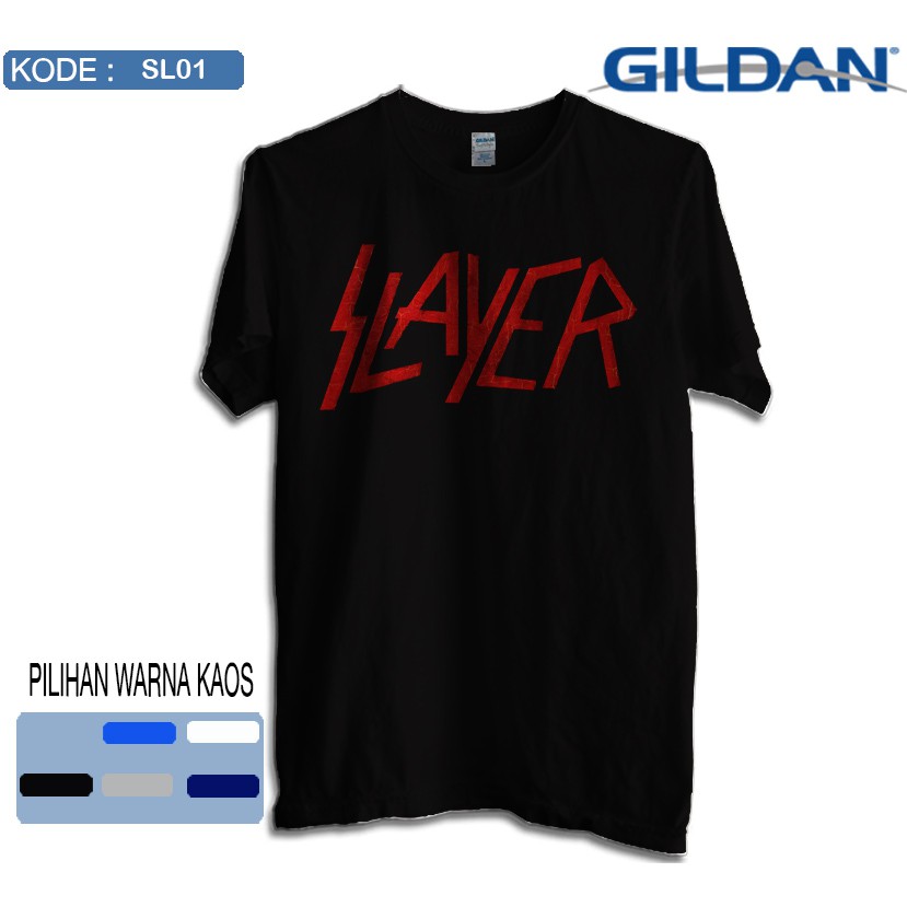 Kaos slayer band original gildan softstyle