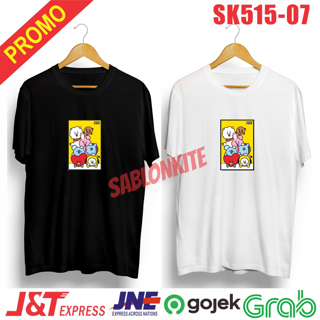 MURAH!!! KAOS KPOP SK515 COMBED 30S UNISEX CEWE COWO