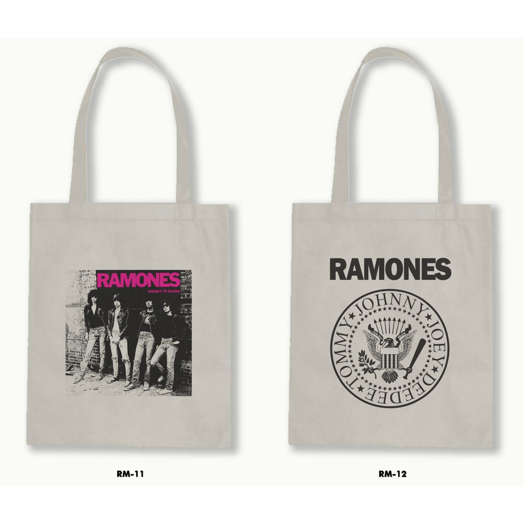 TOTE BAG BLACU - RAMONES .01